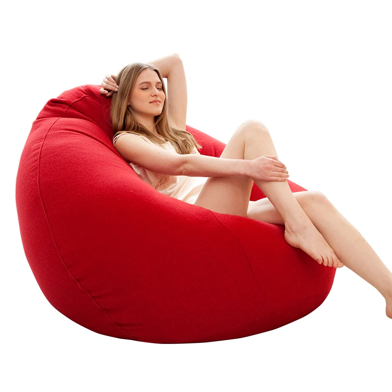 Sedia a sacco impermeabile a forma di pera per esterni comoda e personalizzata