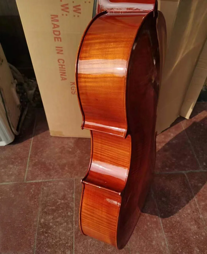 4/4 3/4 1/2 1/4 handmade Tiger pattern solid wood cello exam playing grade adult children beginner solid wood professional cello