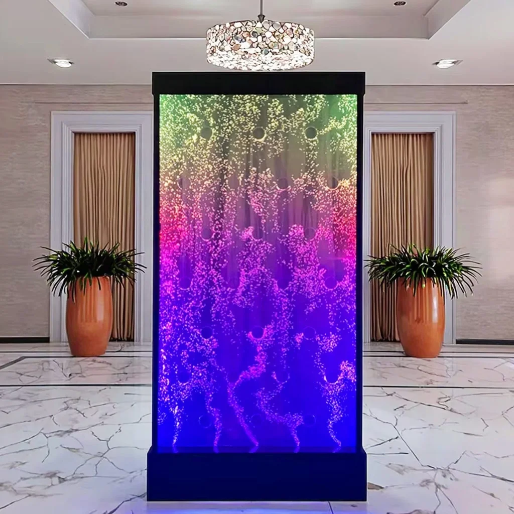 

Настройка. Внутренний искусственный фонтан-водопад, акриловая напольная витрина, индивидуальный напольный фонтан с пузырьками воды