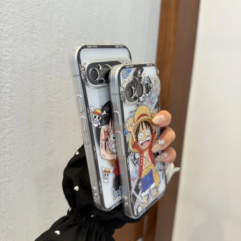 كارتون لطيف O-One P-Piece لوفي Magsafe شحن لاسلكي جراب هاتف لجوجل بكسل 9 10 برو XL 9Pro 10Pro 9Pro حامل مغناطيسي