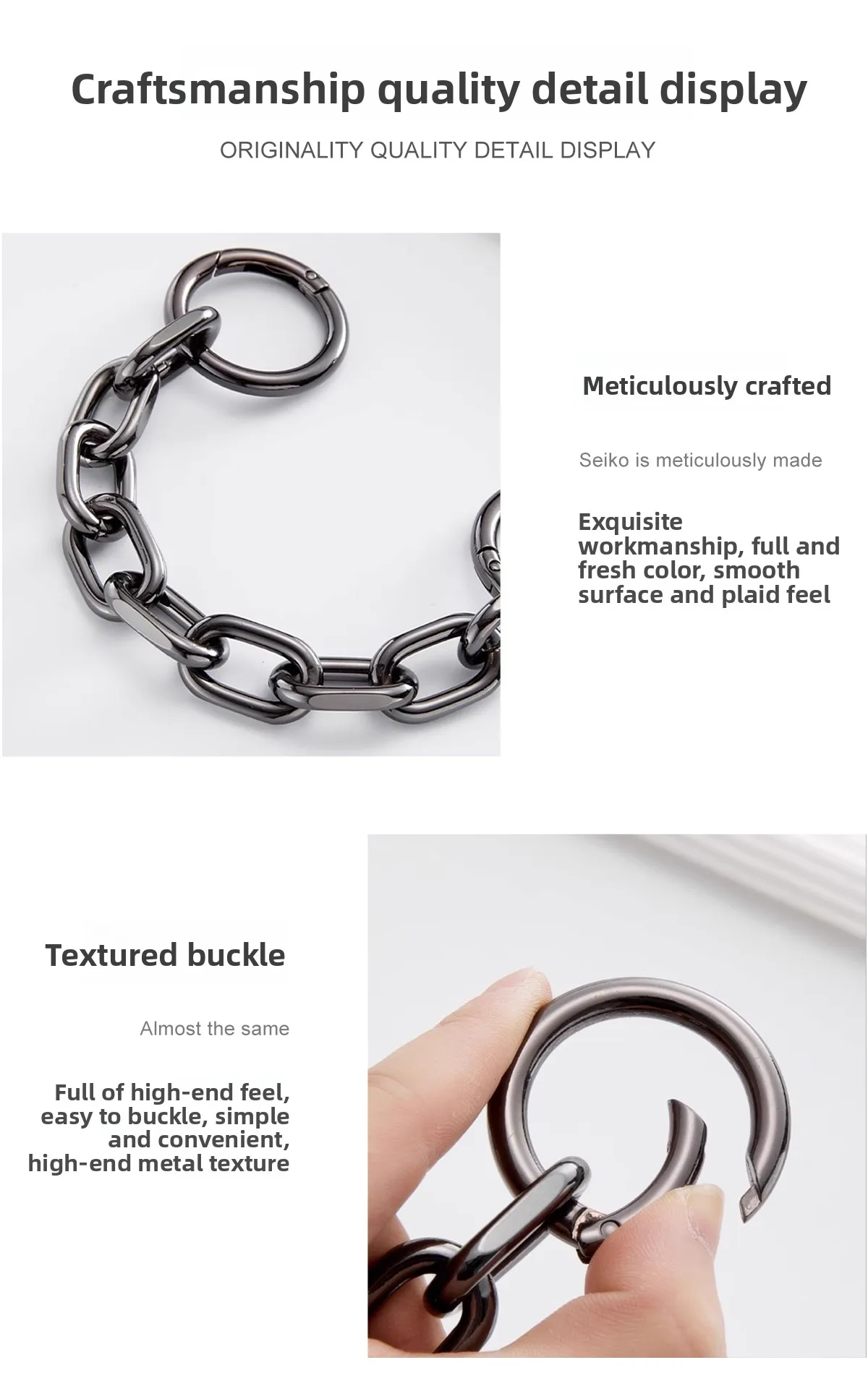 Bag Extension Chain For Longchamp Hobo High-end Fashion Diy Chain Shoulder Replacement Strap Bag Modification Accessories