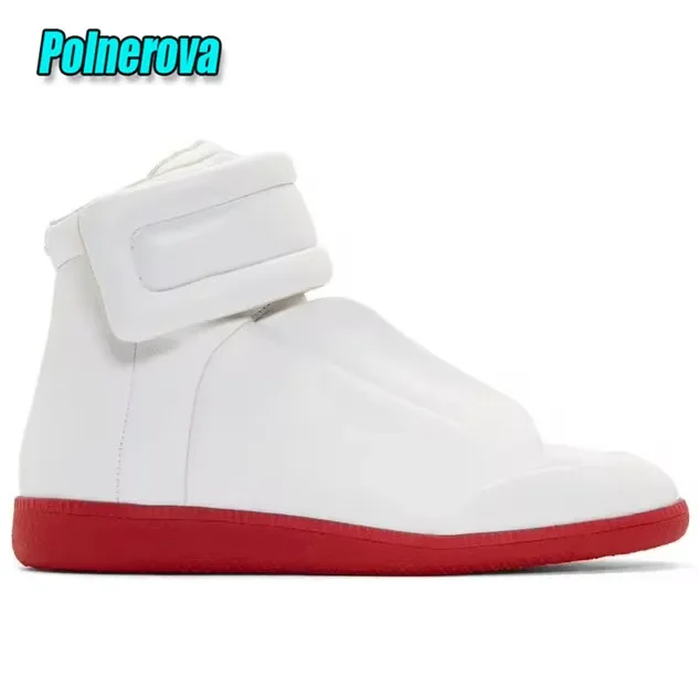 Polnerova High Top Sneakers Genuine Leather Brown 44 4