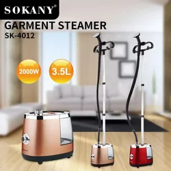 2 In 1 Professional Ironing Clothes Steamer Garment Steamer Fast Heat Steam Ironing Machine for Fabric Pure Silk Woolens Cotton