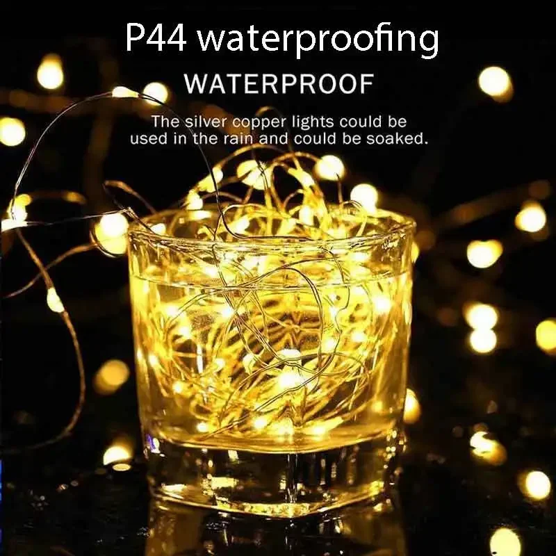 Solar Fairy String Lights, 8 Lighting Modes Warm White Colorful, for Garden Lawn Christmas Party Holiday Outdoor Decorations