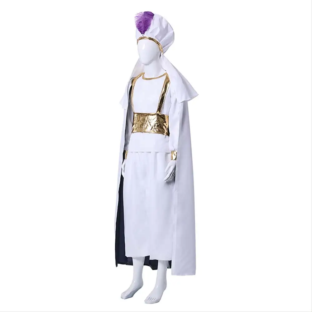 Arab Prince Hat Cloak Set Full Set Cosplay Aladin Costume Movie Cartoon Prince Disguise Cloting Men Adult Boys Halloween Suit