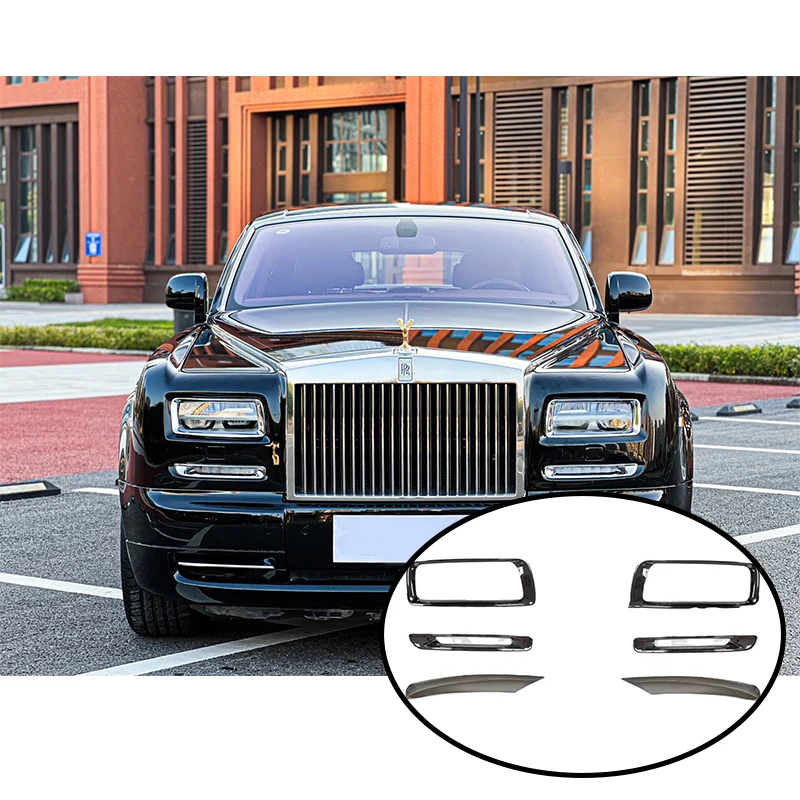 

Car Parts Headlight Frame Cover Chrome For Rolls Royce Phantom Headlight Cover Rolls Royce Grill Frame