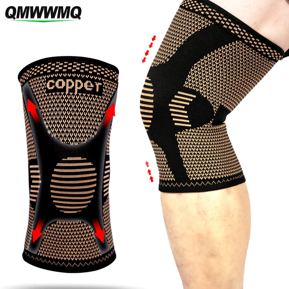 1Pcs Copper Knee Brace for Knee Pain - Copper Knee Compression Sleeves - Knee Pads for Meniscus Tear,Arthritis,Joint Pain Relief