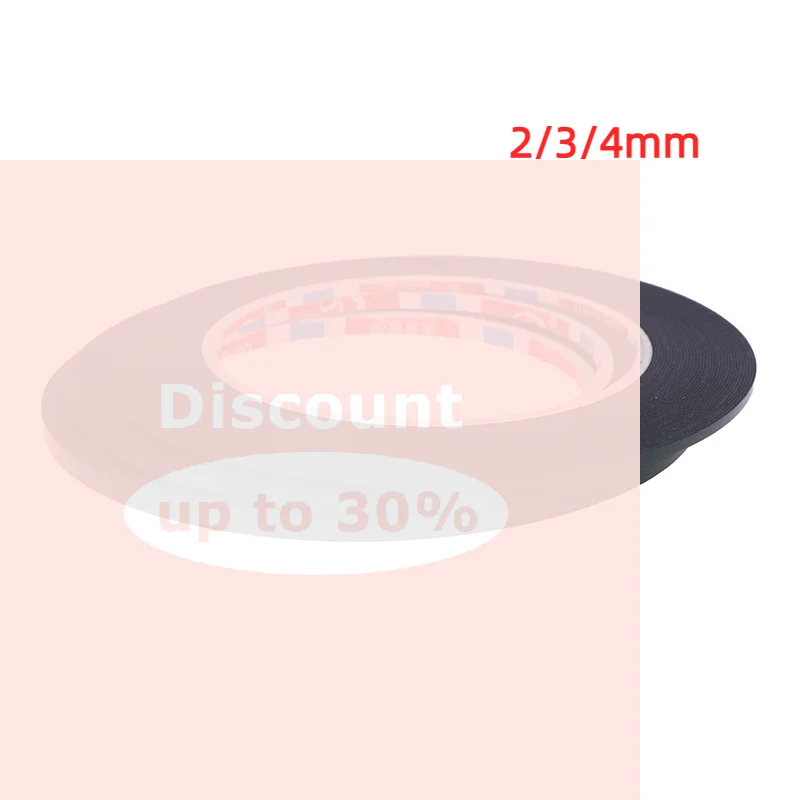 [2PCS 2/3/4mm 10meters Double Sided Sticky Foam Tape Adhesive LCD Screen Frameless For TV Borderless Curved Display Sealing Fix
