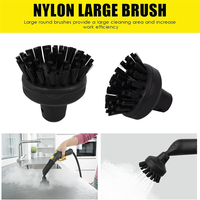 CKFAM-Steam Cleaner Accessory Set For Karcher SC1-SC5 CTK10 CTK20, Round Brush Set For Karcher Steam Cleaner Accessories