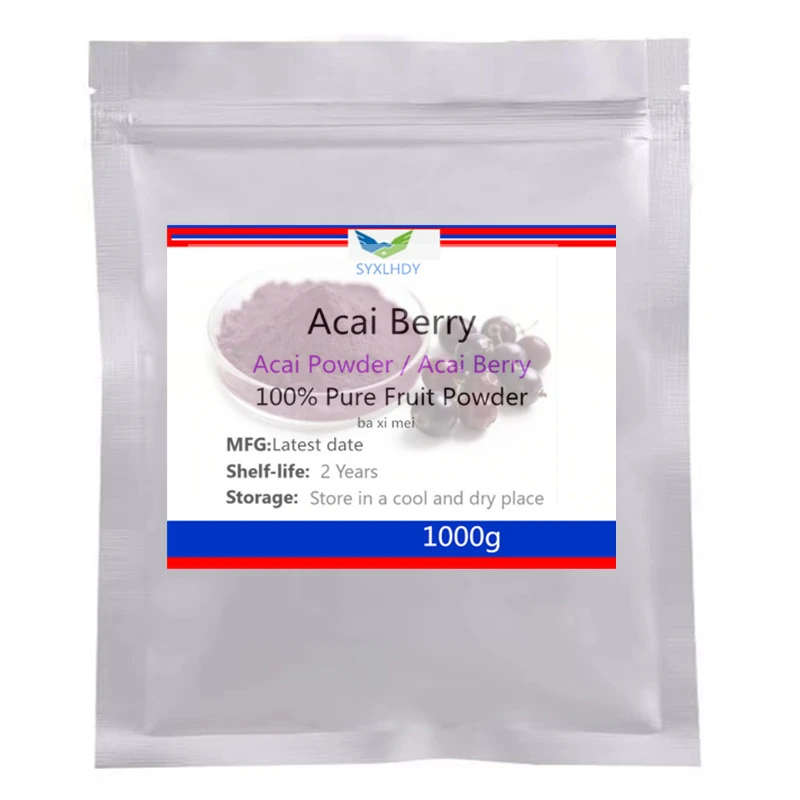 No 008, bolsa de papel de aluminio personalizada para amantes de la belleza, polvo de extracto de baya de Acai para distribuidores de envío rápido