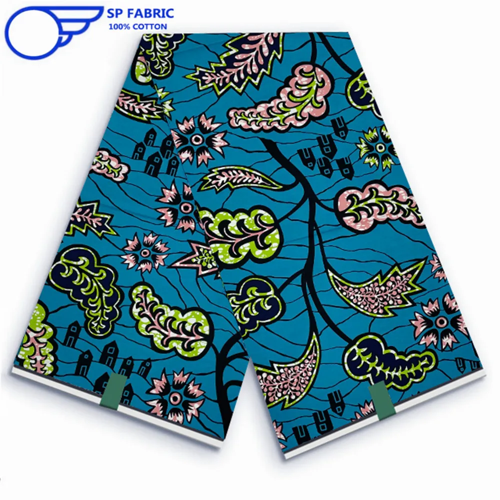 

Lastest Genuine Super Hollandais Dutch African Wax Fabric 100% Cotton Original Ankara Block Print Pattern Africa For Sewing