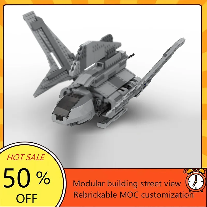 

709PCS Popular Space War Movie Model MOC Building Bricks T-2c Shuttle Modular Technology Gift Holiday Assemble Children Toy Suit