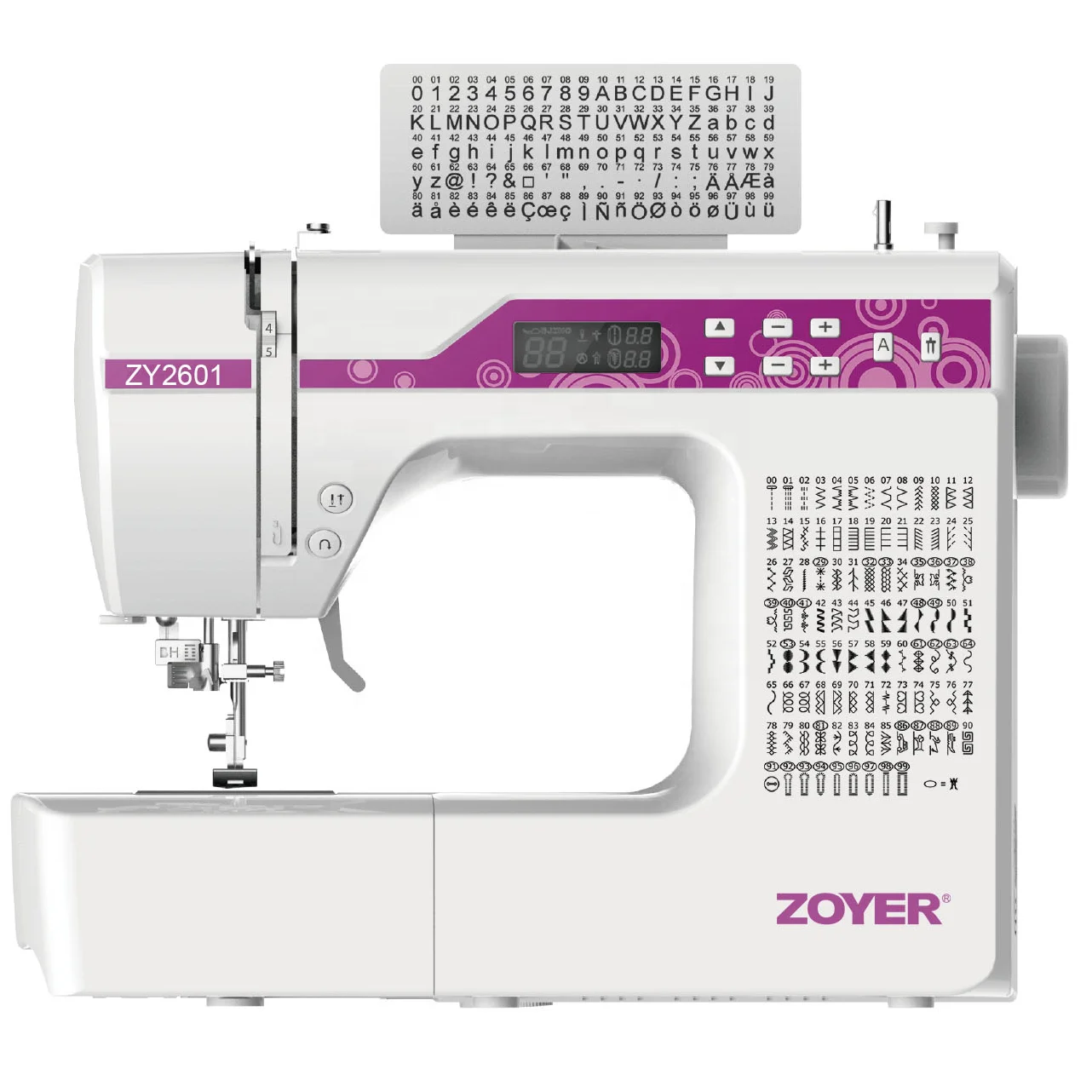 

ZY2601 JK2685A 200 Patterns Function Household Sewing Machine For Home Use