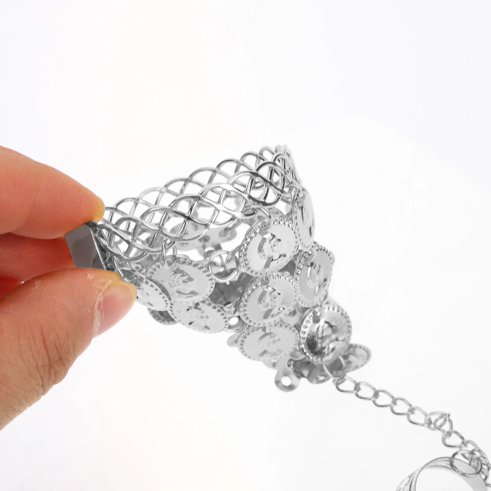 

2pcs Bracelets Lightweight Alloy Women Finger Ring Design Comfortable Wear Costume Accessories Yoga Class