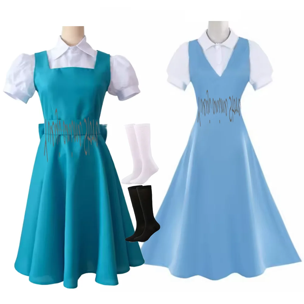 

Индивидуальный костюм аниме Tendou Akane для косплея, унисекс, синее платье, униформа для Хэллоуина