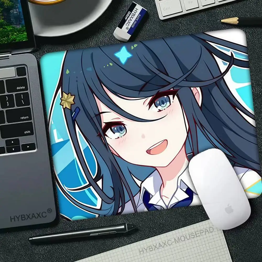 

Cartoon Game P-Pjsk L-Leoneed Mousepad Small LockEdge For Gamers Computer Desk Pad Rectangular Anti-slip Rubber