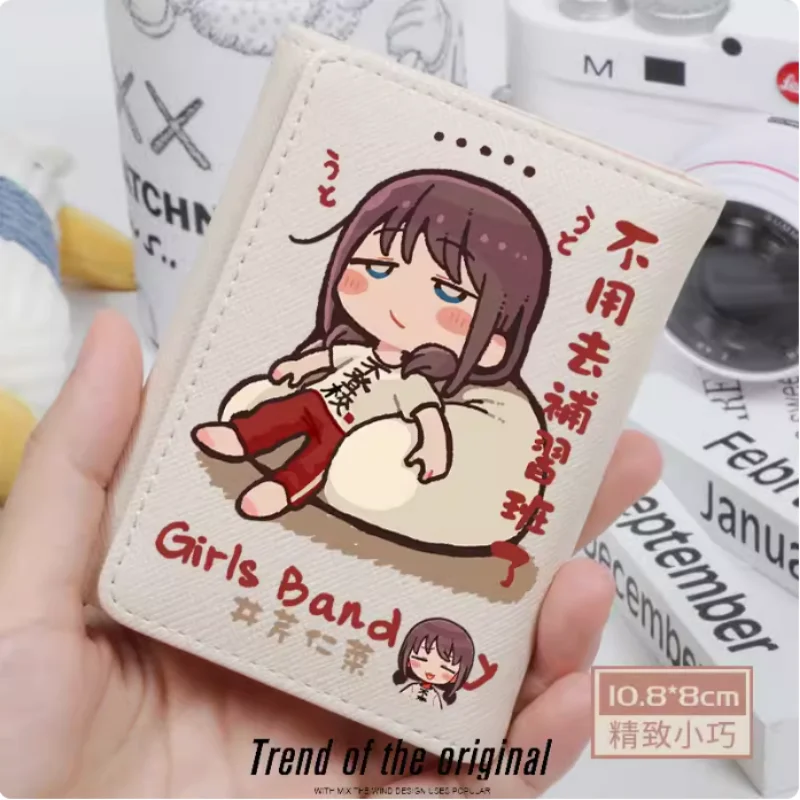 

Anime Girls Band Cry Fashion Wallet PU Purse Card Coin Hasp Money Bag Cosplay Gift B1652