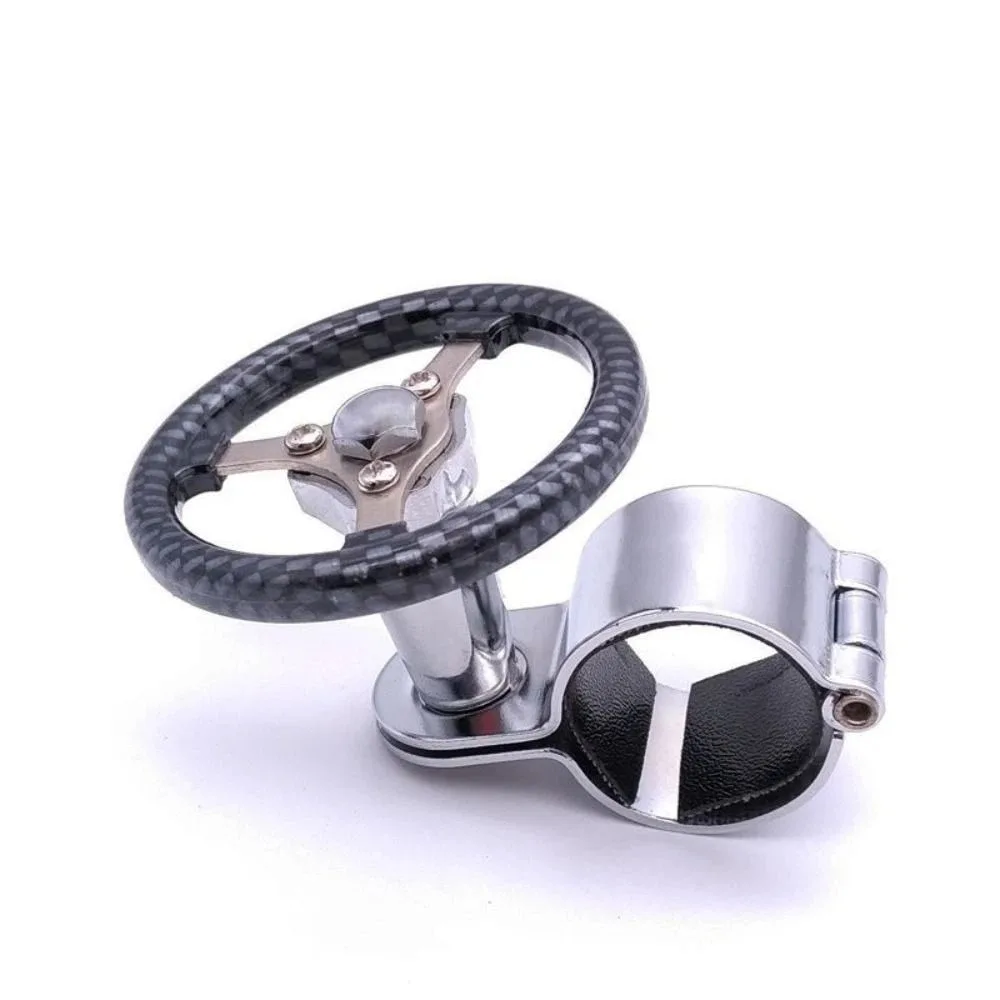 Stainless Steel Steering Wheel Grip Knob Solid Material Wear Resistant Steering Wheel Spinner Grip Universal Size Labor Saving