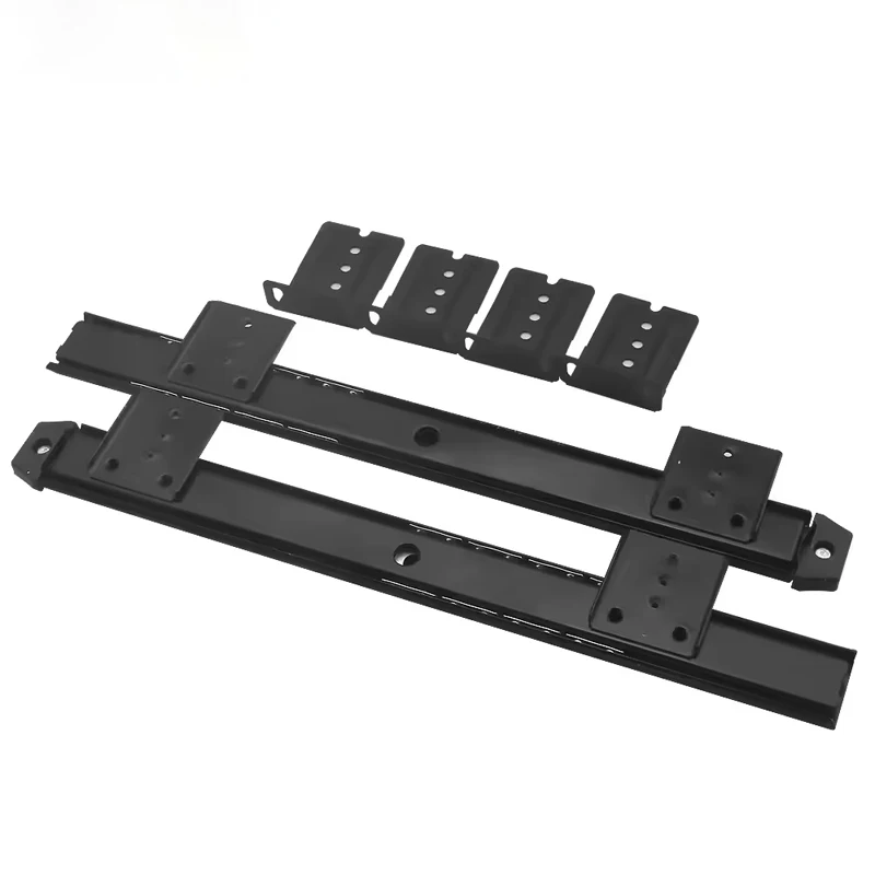 كتم الكرة تحمل سحب صينية قابل للتعديل دعامة تعليق تعليق المسار دليل السكك الحديدية أضعاف درج تلسكوبي العدائين الأسود