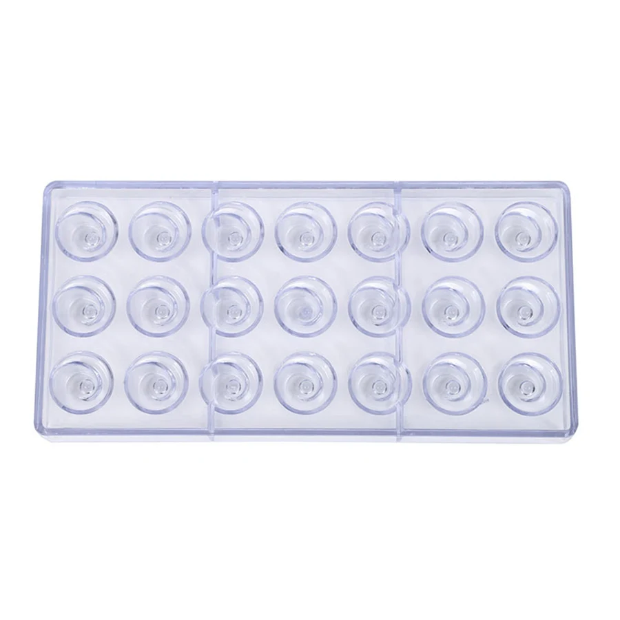 21-Hole Rose Style Transparent Hard Plastic Chocolate Molds Candy DIY Making Tool Household Kitchen Baking Accessories