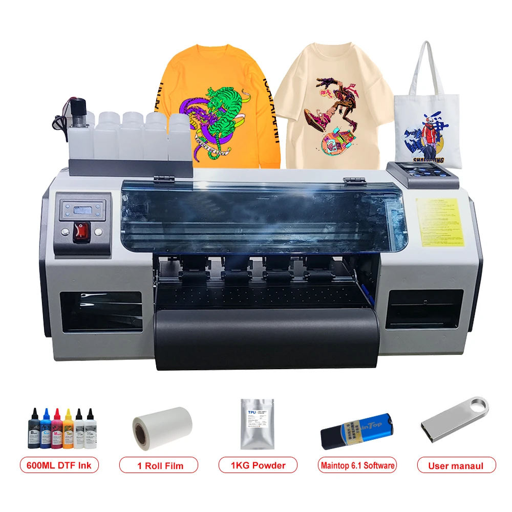 

XP600 A3 DTF Printer A3 t shirt Printing Machine Heat transfer Printer Directly to film printer A3 For clothes tshirt dtf print