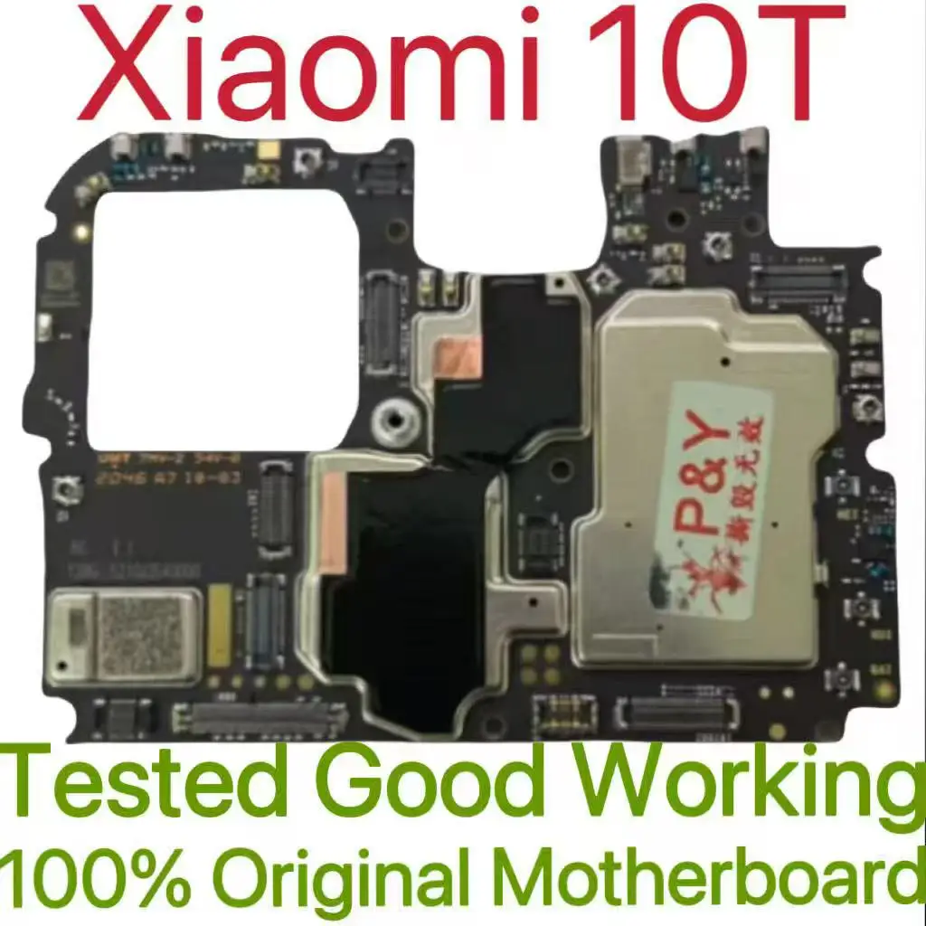 Global Version Original Unlocked Motherboard for Xiaomi 10T Tested Circuit Plate Main Logic Board for Xiaomi 10T