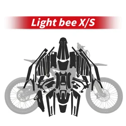 Kits de carenado de pegatina protectora de armadura para motocicleta, accesorios de decoración de área de plástico para Surron Light bee X S