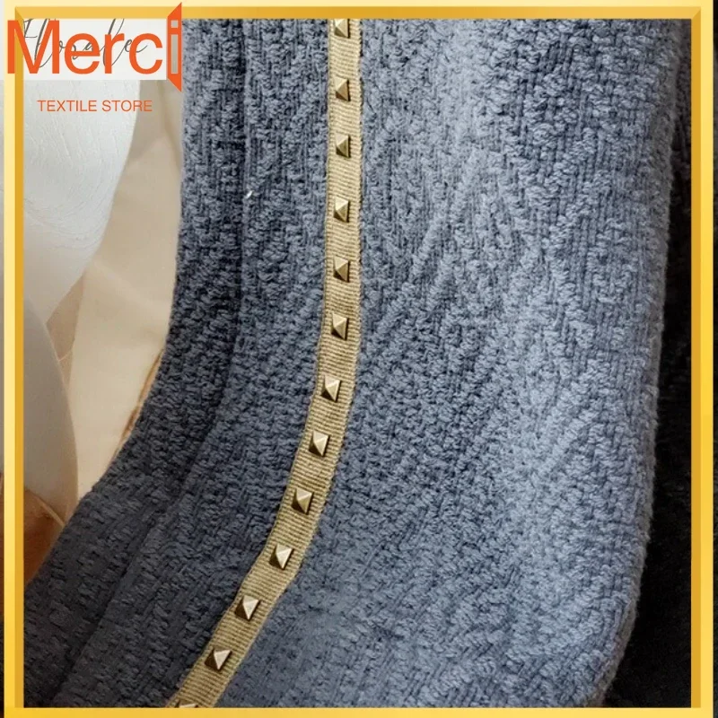 

American Curtains For Living Room Bedroom Thickened Cotton Linen Full Shade Simple Light Luxury Simple European Curtain Custom