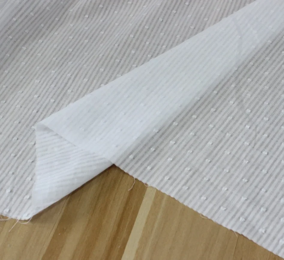 1PC=100*145cm Cotton Jacquard Yarn Lobo Dyeing Foam Clothing Fabric Cotton Pajamas Jacquard Fabric Handmade Diy Cloth
