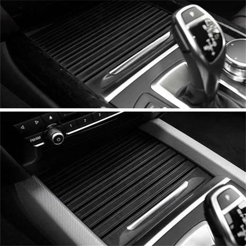 

Car Center Console Cover Water Cup Holder Sliding Roller Blind Car Accessories For BMW X5 F15 X6 F16 51169251973