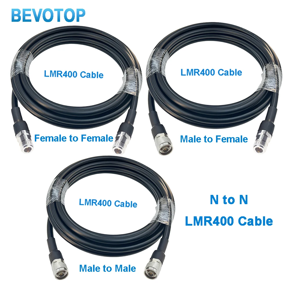 1PCS N Type Male to Female LMR400 Jumper Pigtail Radio WIFI Coaxial Cable for 4G LTE Cellular Amplifier Cell Phone Signal Booste