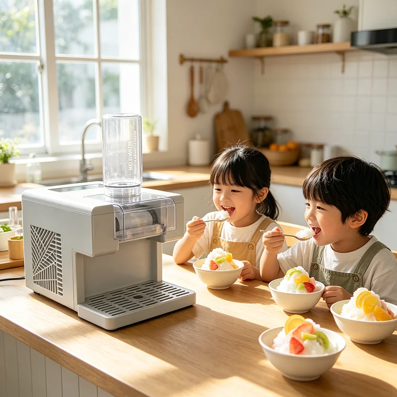 GoldenFias Snowflake Ice Maker Machine Table Top Electric Shaved Ice Machine for Home Restaurant Food Truck
