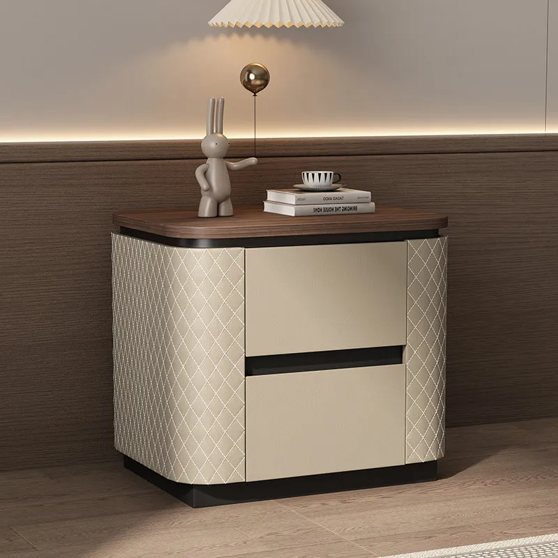 

Decor Designer Nightstands Nordic Accessories Adult Essentials Bedside Table Drawer Space Saving Mesita De Noche Room Furnitures