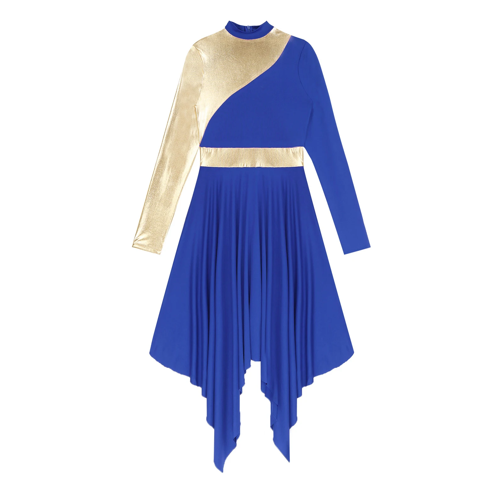 Lady Celebration of Spirit Dancewear Women Split Church Praise Dress Liturgical Lyrical Dance Dress Performance Worship Costume - view 6