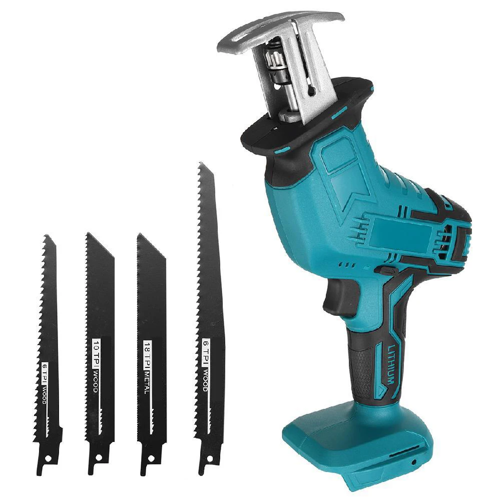 منشار ترددي لاسلكي قابل للتعديل سرعة صابر منشار كهربائي محمول لقطع المعادن الخشبية