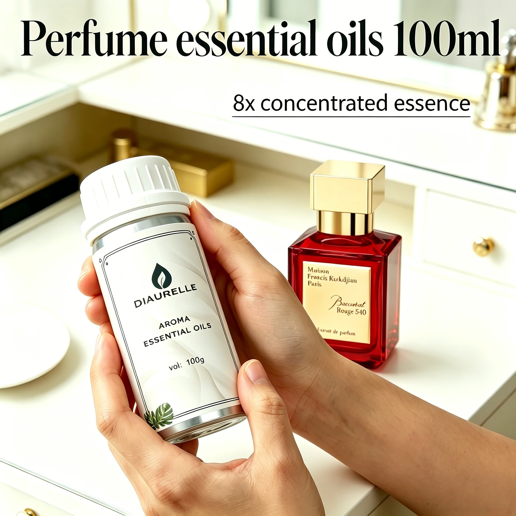 Avent 100ml, Aceite Esencial con Aroma a Perfume Good Girl, Extracto Puro de Plantas, Ambientador para Hoteles, Aceite Difusor de Aroma para Hoteles