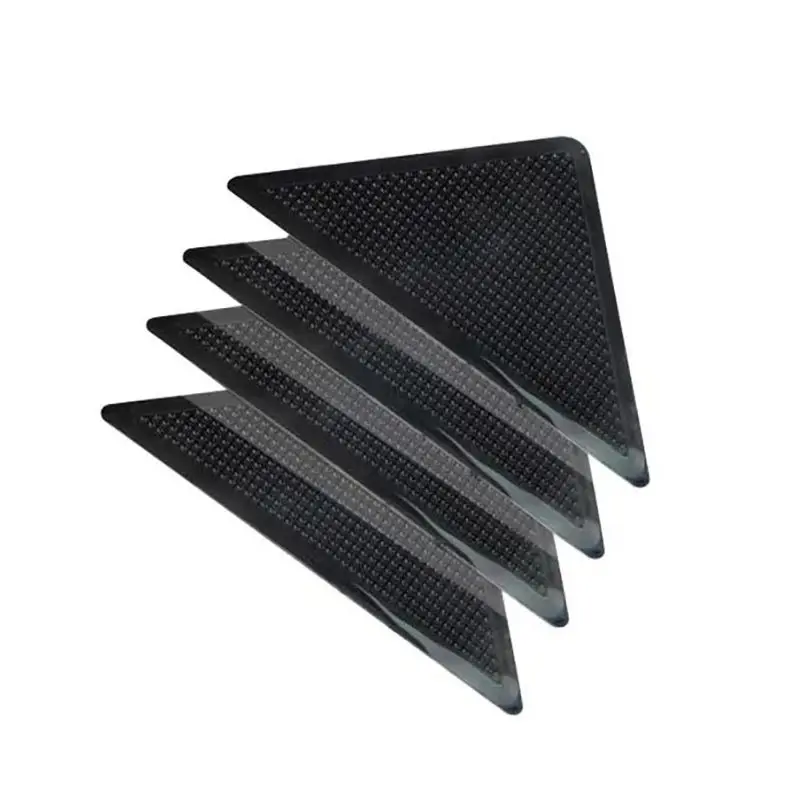 

4Pcs/lot Washable Reusable Rug Gripper Anti-skid Rubber Mat Non Slip Patch Tape for Tile Floors Carpets Corners Pad