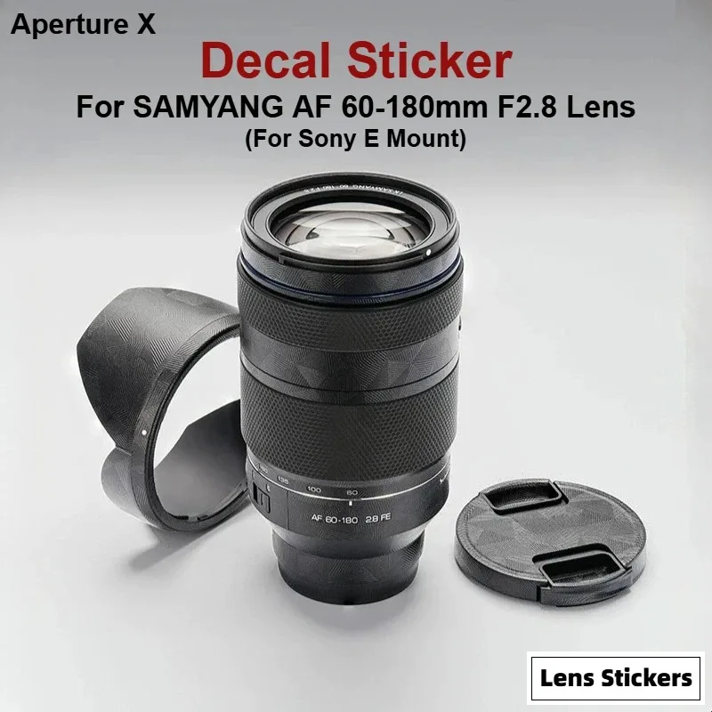 For SAMYANG AF 60-180mm F2.8 Lens (For Sony E Mount) Sticker Anti-Scratch Coat Wrap Protective Film Body Protector Decal Skin