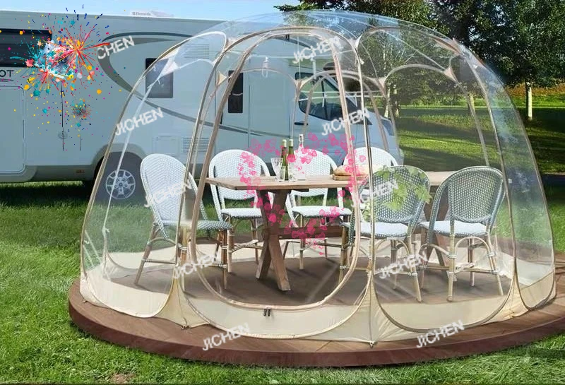 

XXH уличная прозрачная палатка со звездным небом, портативная складная палатка для кемпинга, утолщенная кровать и ресторан для завтрака, бесплатный Пляжный Зонт