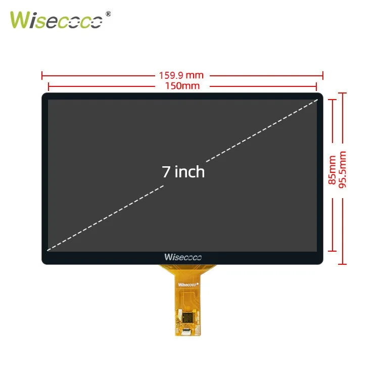 Wisecoco 7 Inch 120Hz IPS Display Module 1920×1080 FHD 500nits 100% sRGB Touch EDP Screen for Raspberry Pi Handheld Console DIY