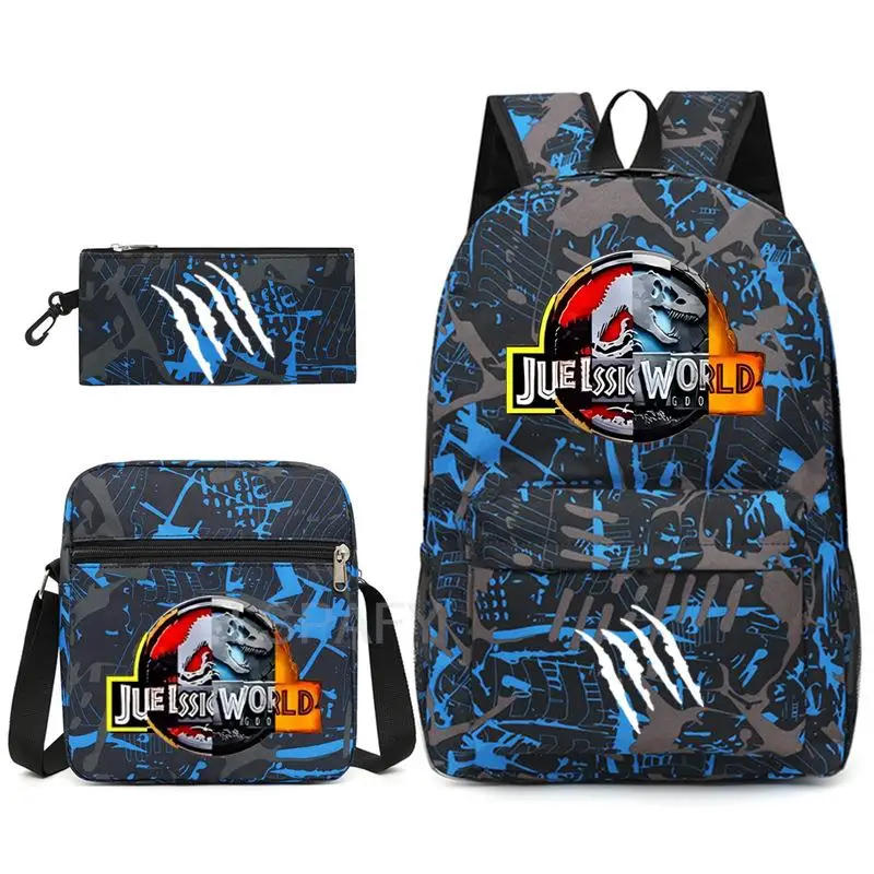 New Jurassic World Park Boys Girls Kids School Book Bags Women Backpack Canvas Men Laptop Bagpack Packsack Bookbag