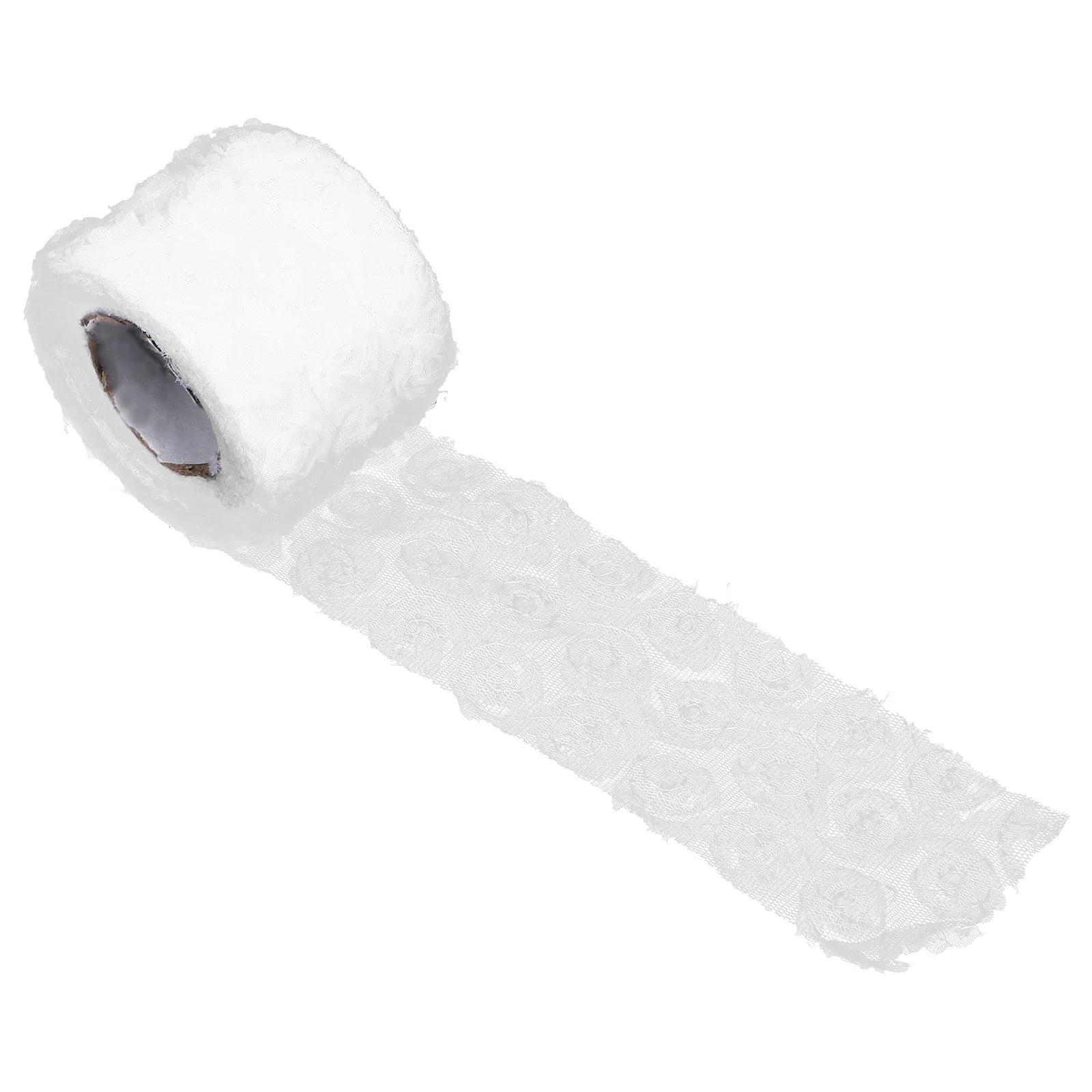 

Рулон красочной розы, сетчатый марлевый материал, мягкая удобная ткань для рукоделия, многофункциональная ткань с цветочной вышивкой