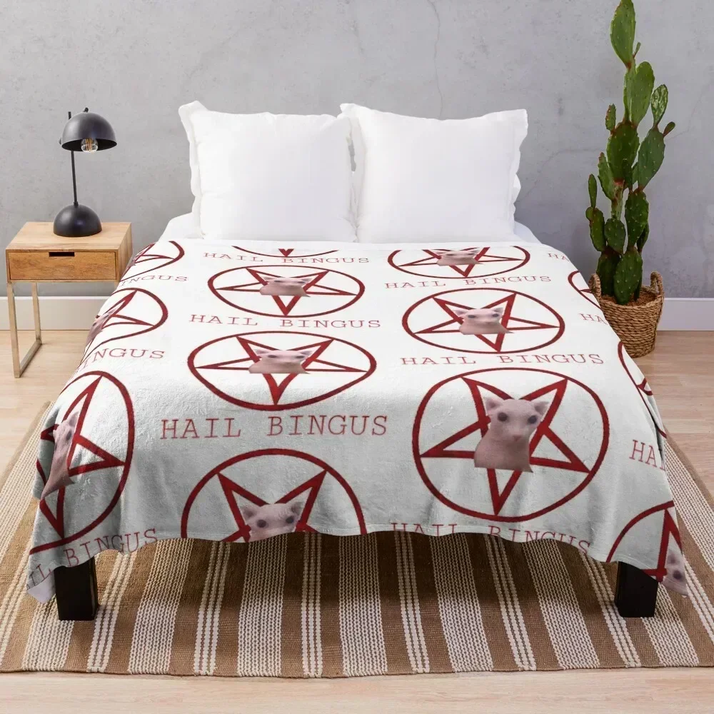 

Hail Bingus Throw Blanket Cozy Sofa Blanket for TV Watching Napping