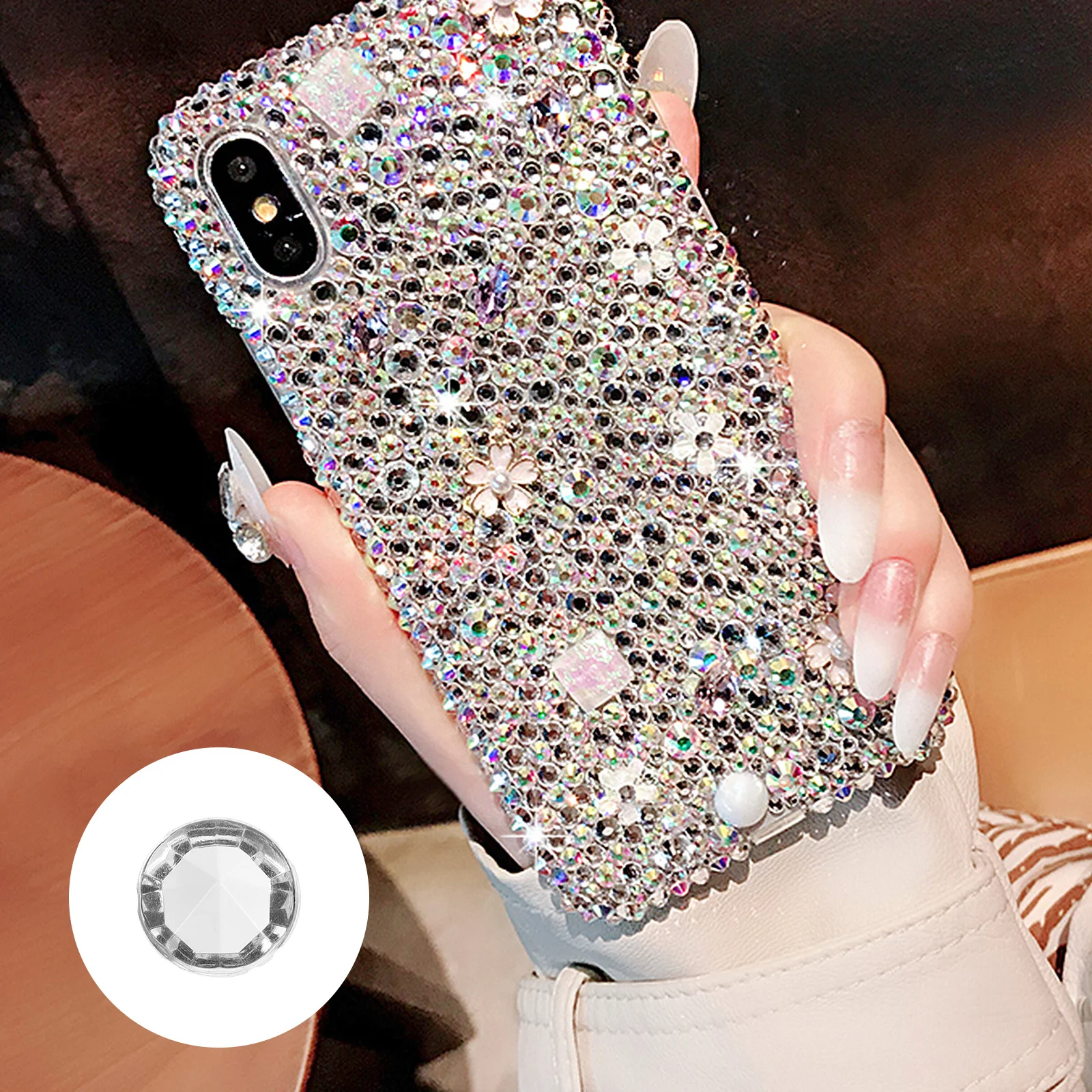 500 قطعة من مواد الماس الأكريليك الرائعة DIY إكسسوارات الخياطة لحفلات الزفاف والأزياء والملابس والحرف اليدوية #4