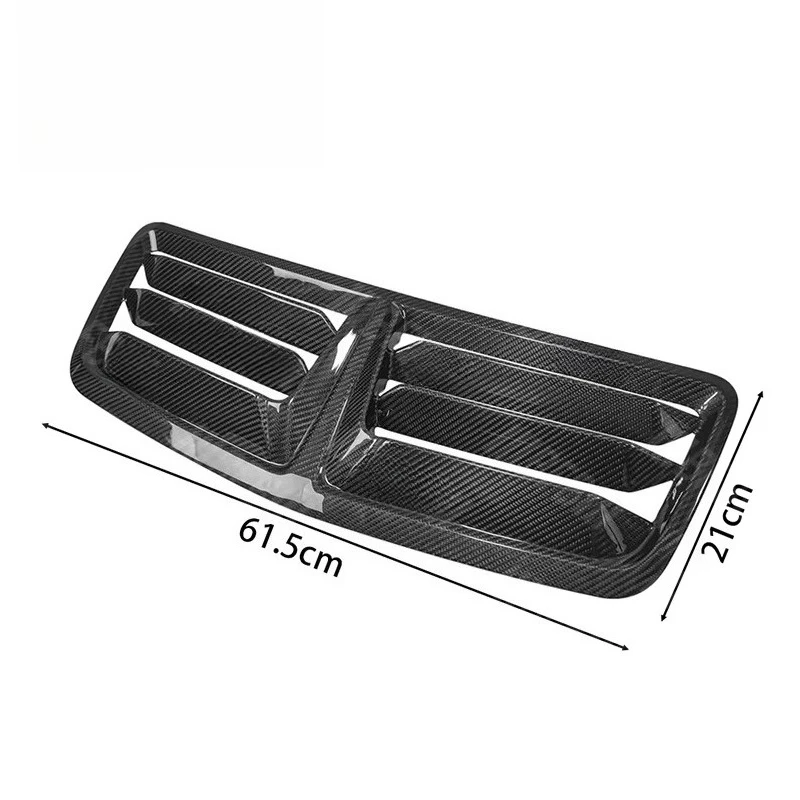 

2024+ For Ford Mustang S650 GT Dark Horse Body Parts Real Carbon Fiber Front Upper Hood Vent Insert Cover