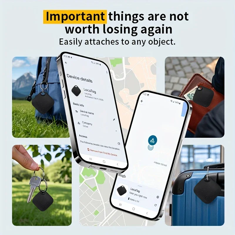 قطعة واحدة من جهاز تتبع RSH GPS عبر تطبيق Google's Find Hub، علامة معتمدة من Google لـ Android Finder تدعم Samsung Pixel Xiaomi VIVO Overseas #4
