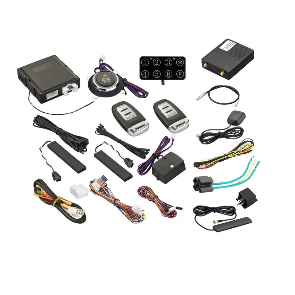 PKE GPS GSM GPRS 4G Alarm Security Systems by Phone APP Car Alarm and tracker Remote Start Stop Engine Vehicle Gps tracker