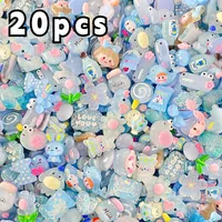 20pcs Mini Decors Flat Cabochons 3D Embellishment Apple Couleur Resin Hand DIY Doll Accessories Home Decor Decoration