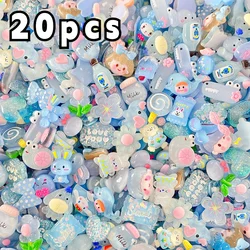 20pcs Mini Decors Flat Cabochons 3D Embellishment Apple Couleur Resin Hand DIY Doll Accessories Home Decor Decoration