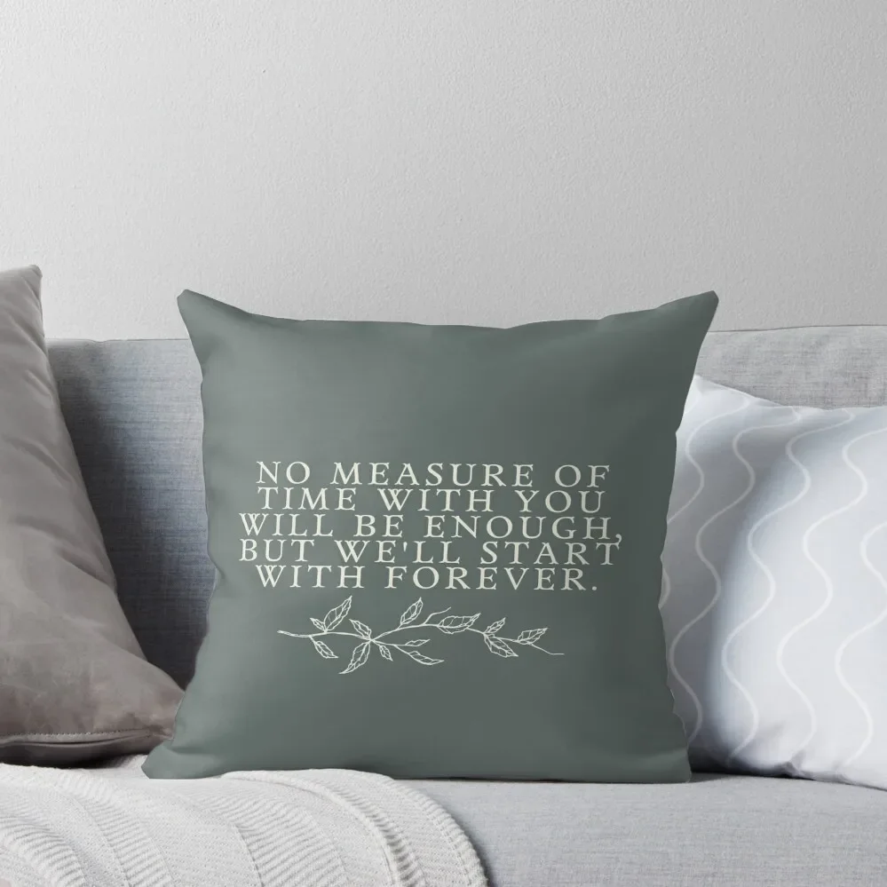 We'll Start With Forever Twilight Quote Throw Pillow Luxury Living Room Decorative Cushions luxury home accessories pillow